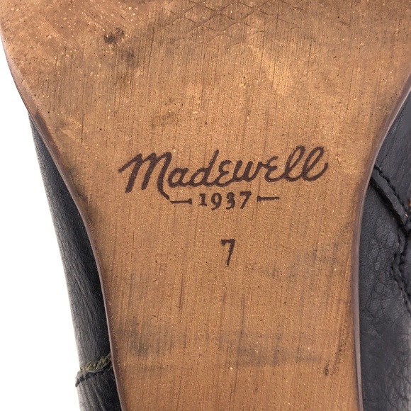 Madewell The Billie Black Leather Ankle Booties 7 - Picture 8 of 16